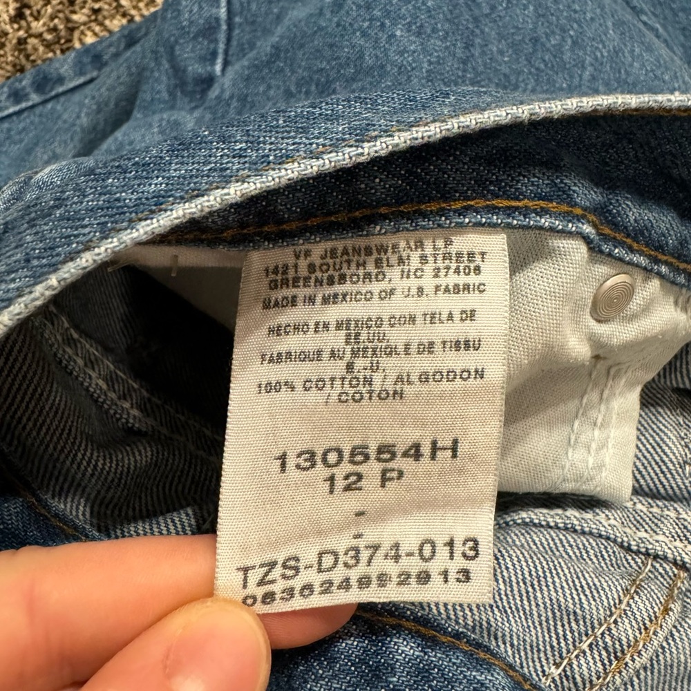 Vintage 90’s Riders by Lee Straight Leg Denim Jeans 12P - Picture 4 of 10
